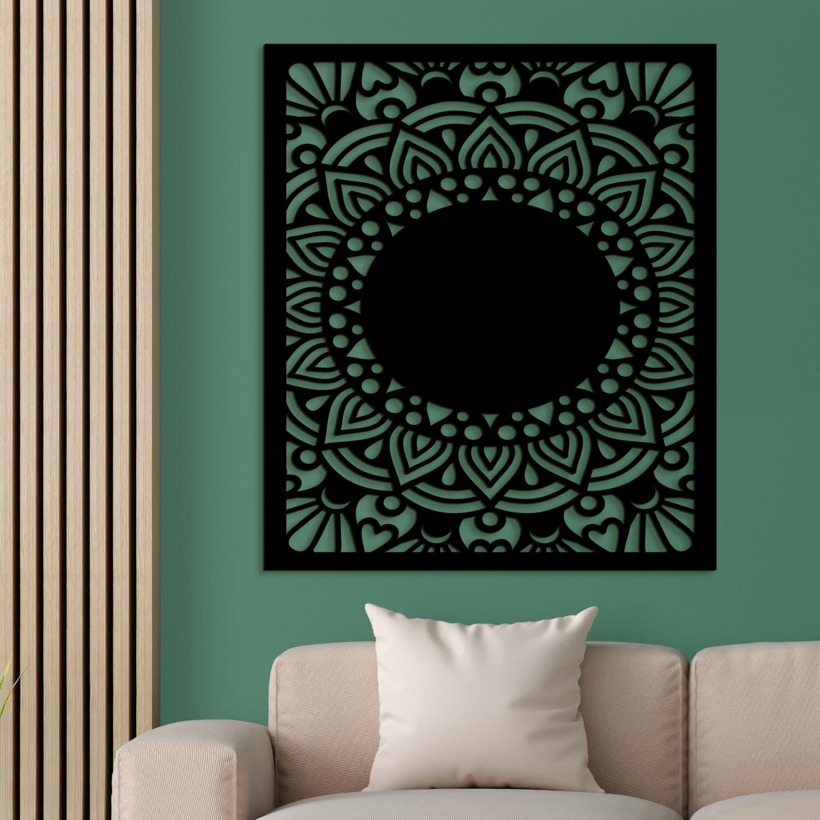 Drevená mandala Sun flower-DREVTEX