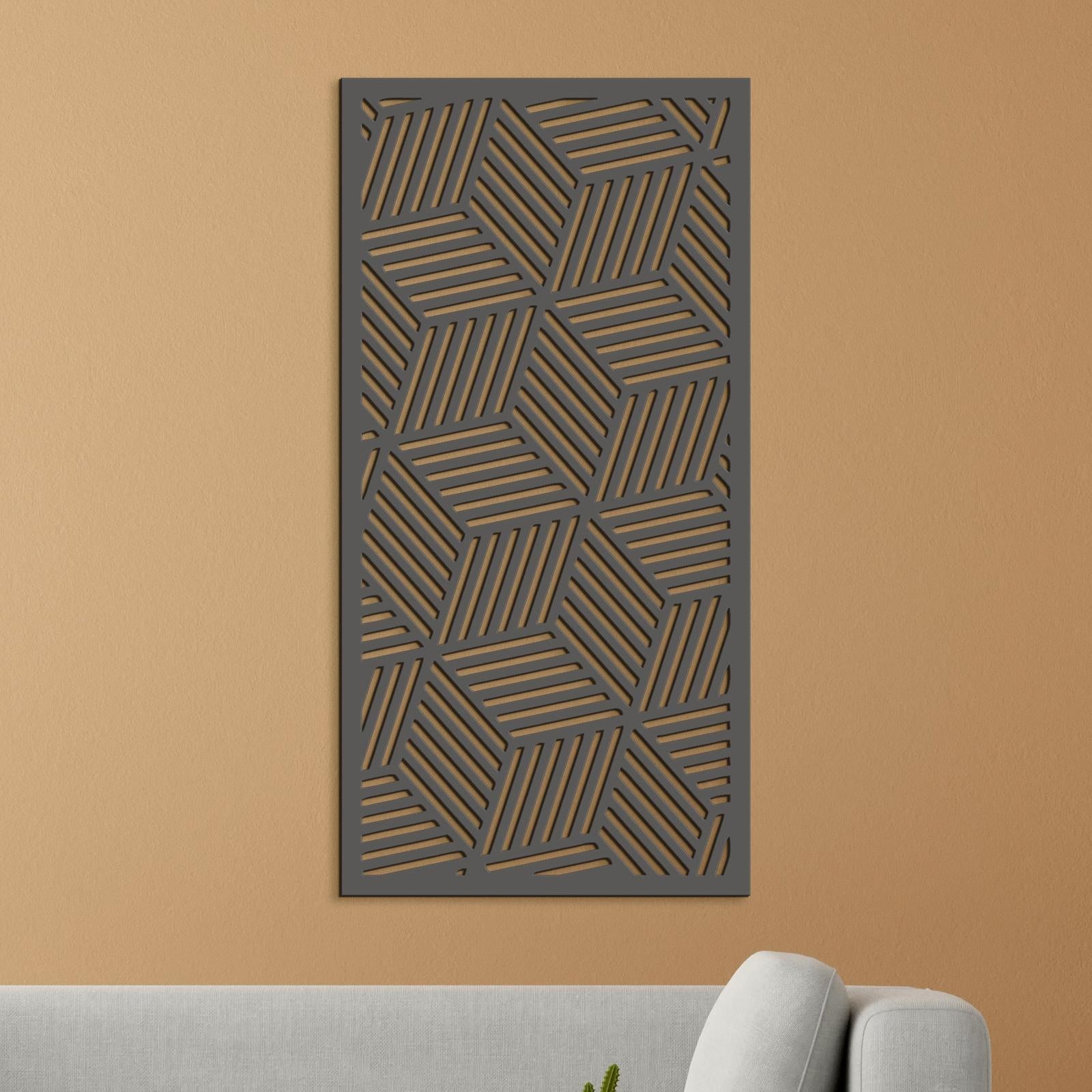 Obraz na stenu Geometrický panel-DREVTEX