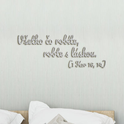 Drevený citát Všetko čo robíte, robte s láskou-DREVTEX