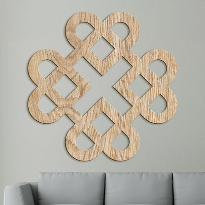 Drevená dekorácia Srdcia z keltského uzla-DREVTEX