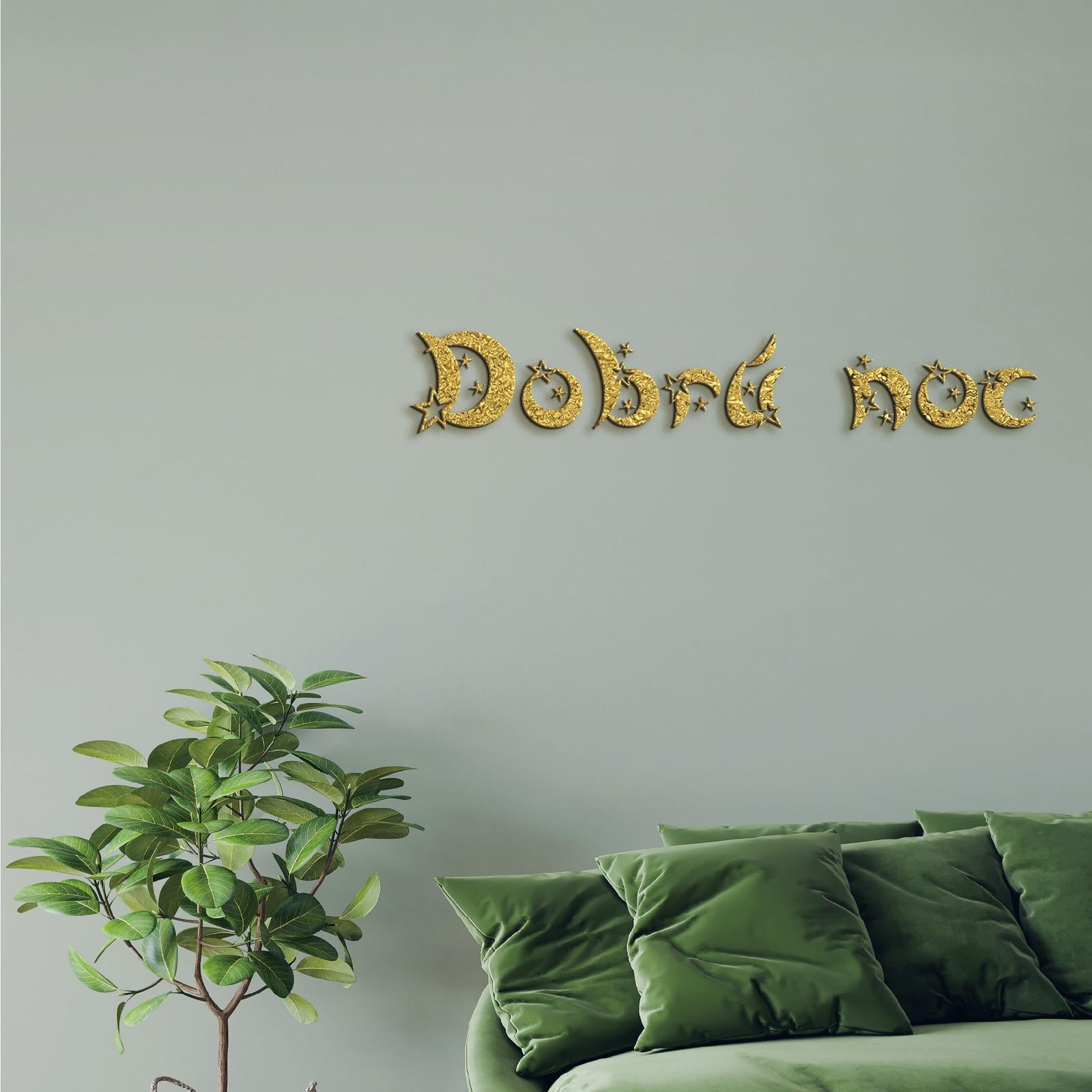 Drevený nápis Dobrú noc-DREVTEX