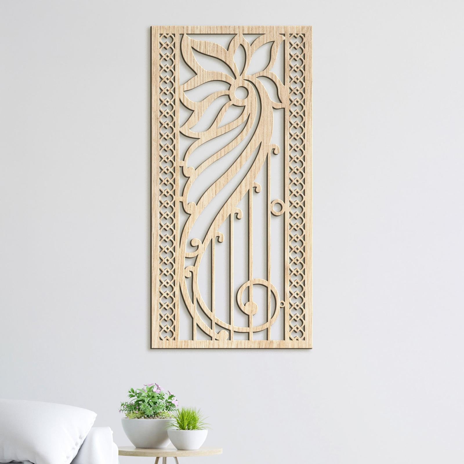 Kvetinova mandala na stenu-DREVTEX