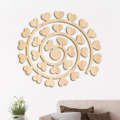 Obraz na stenu Spirala zo srdc-DREVTEX