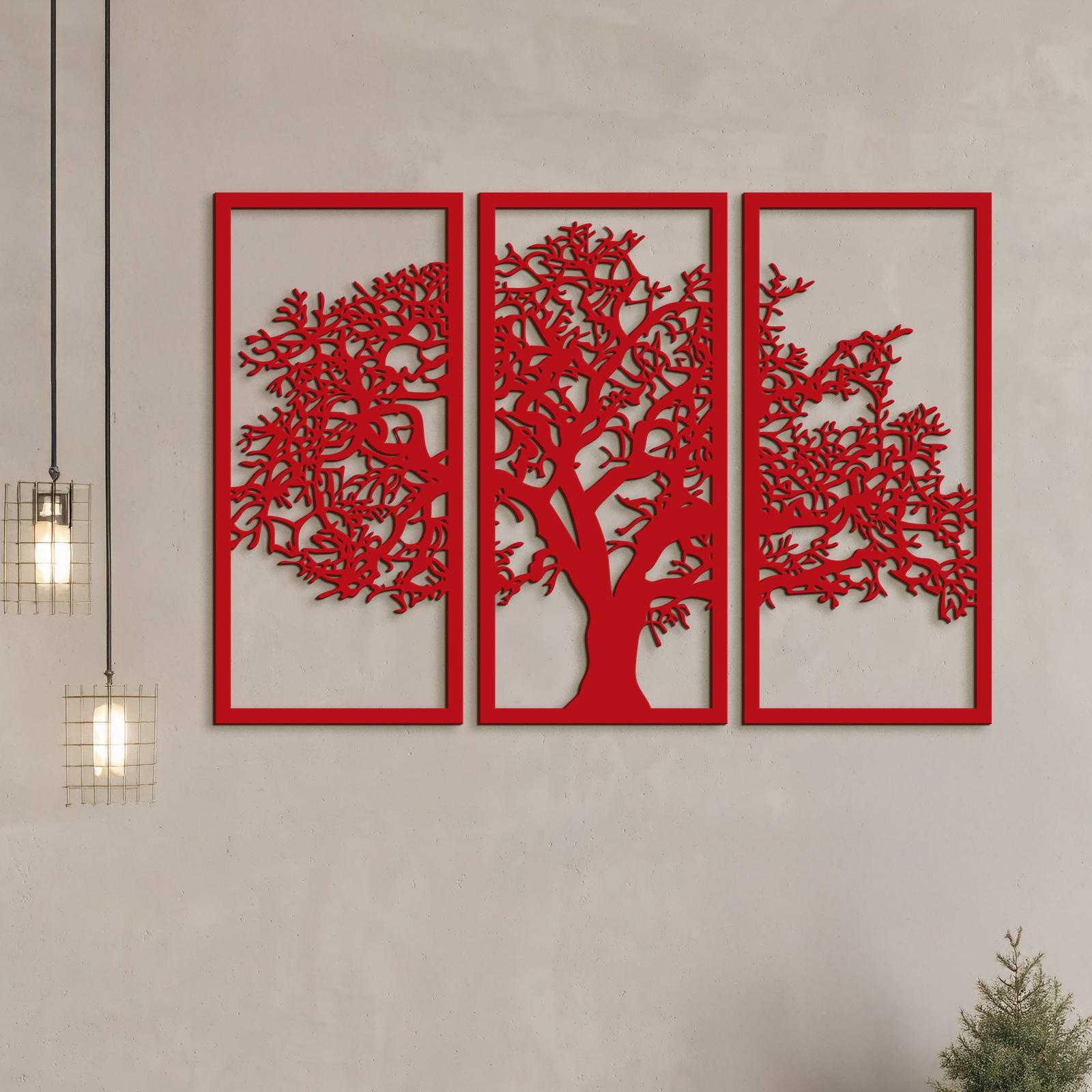 Trojdielny obraz Strom zivota-DREVTEX