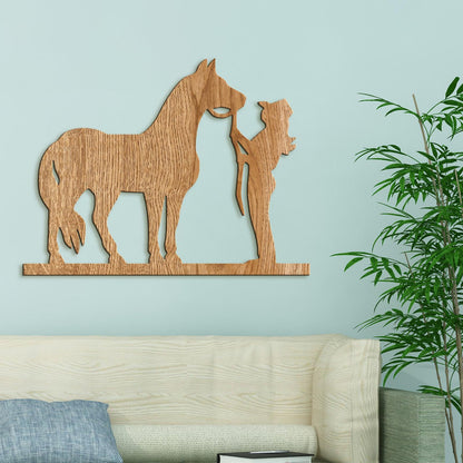 Obraz Jazdec s konom-DREVTEX