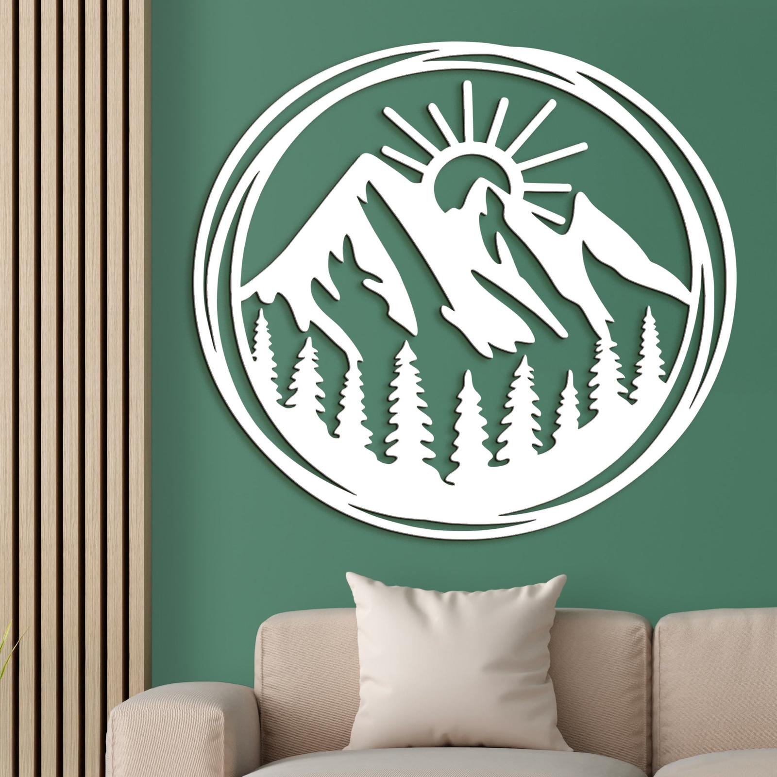 Dreveny obraz Vychadzajuce slnko-DREVTEX