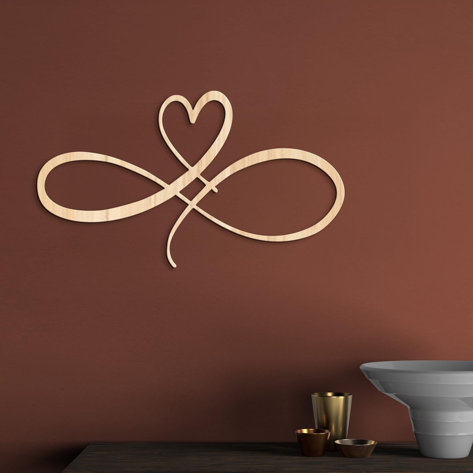 Romantický obraz na stenu SRDCE-DREVTEX