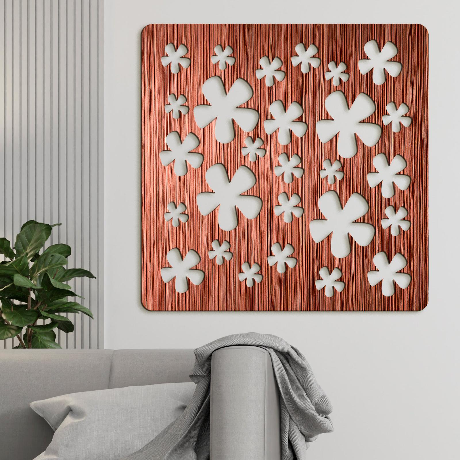 Drevená dekorácia Kvietky-DREVTEX