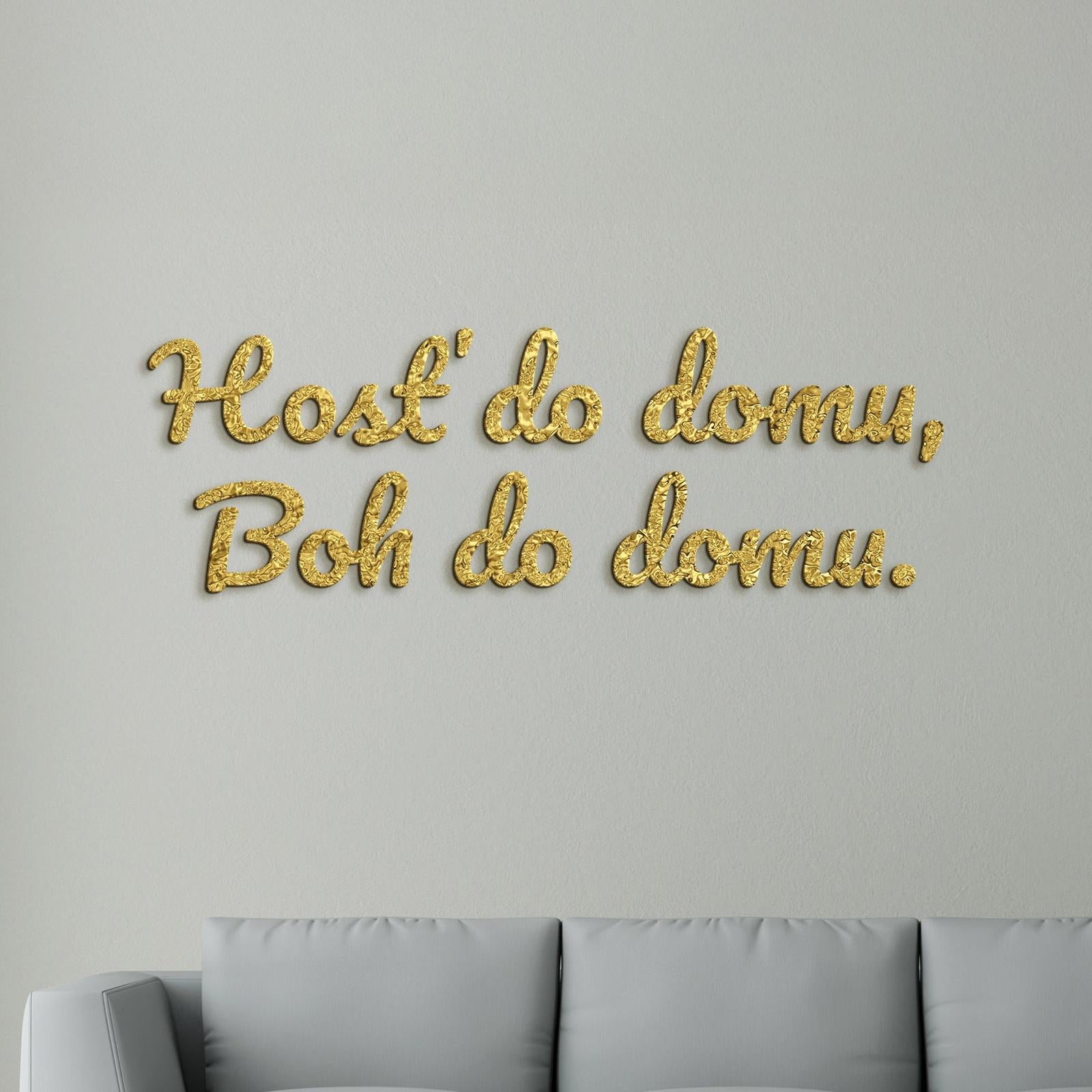 Citát na stenu Hosť do domu, Boh do domu-DREVTEX