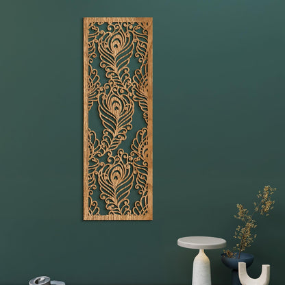 Drevená mandala Pávie perá-DREVTEX