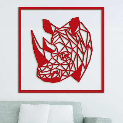 Drevený obraz Nosorožec-DREVTEX