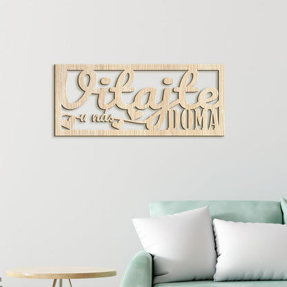 Drevený nápis VITAJTE u nás DOMA-DREVTEX