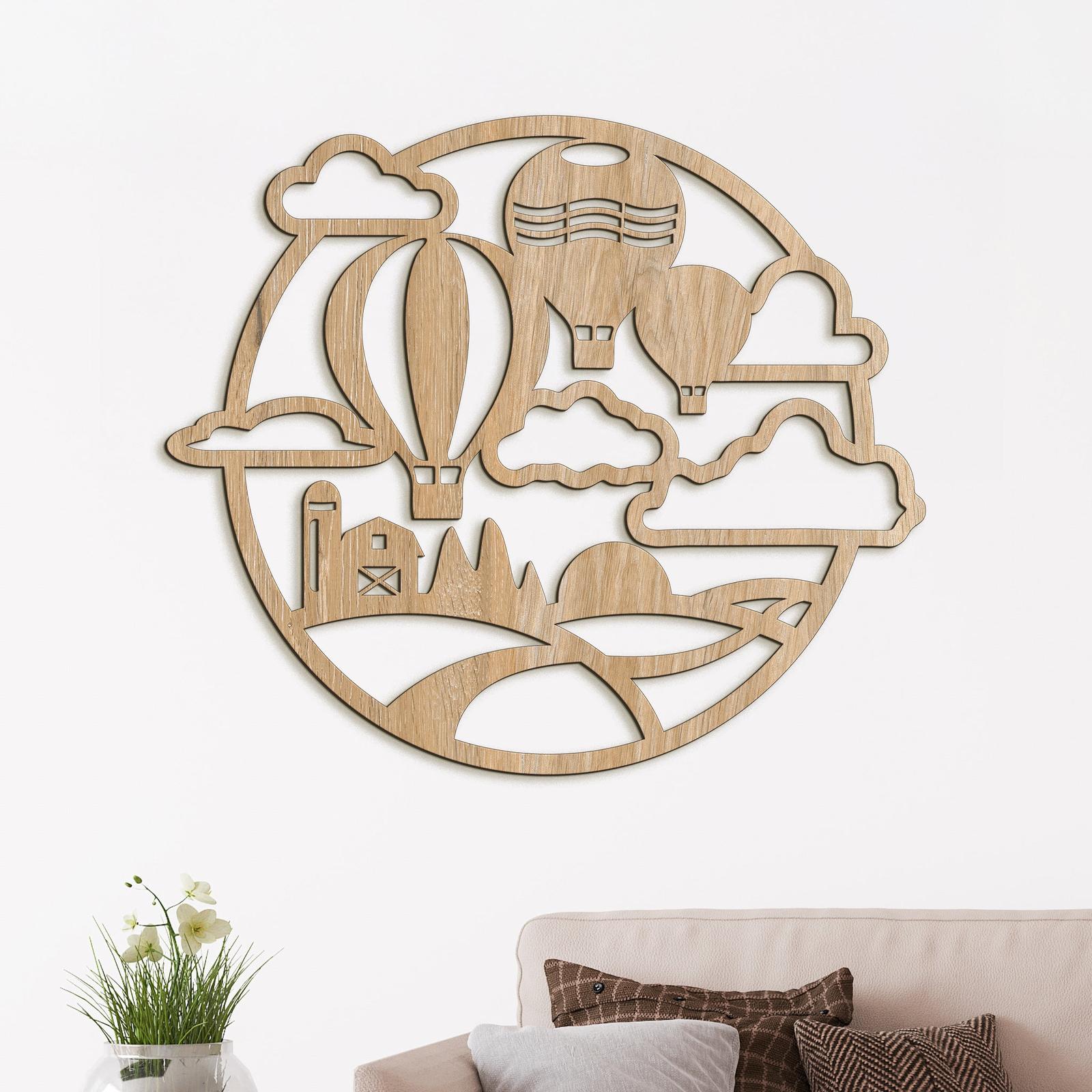 Dreveny obraz Let balónom-DREVTEX