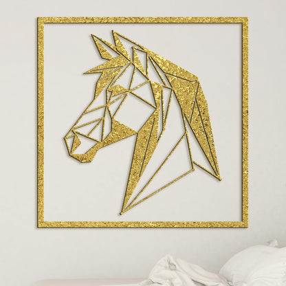 Drevený obraz silueta koňa-DREVTEX