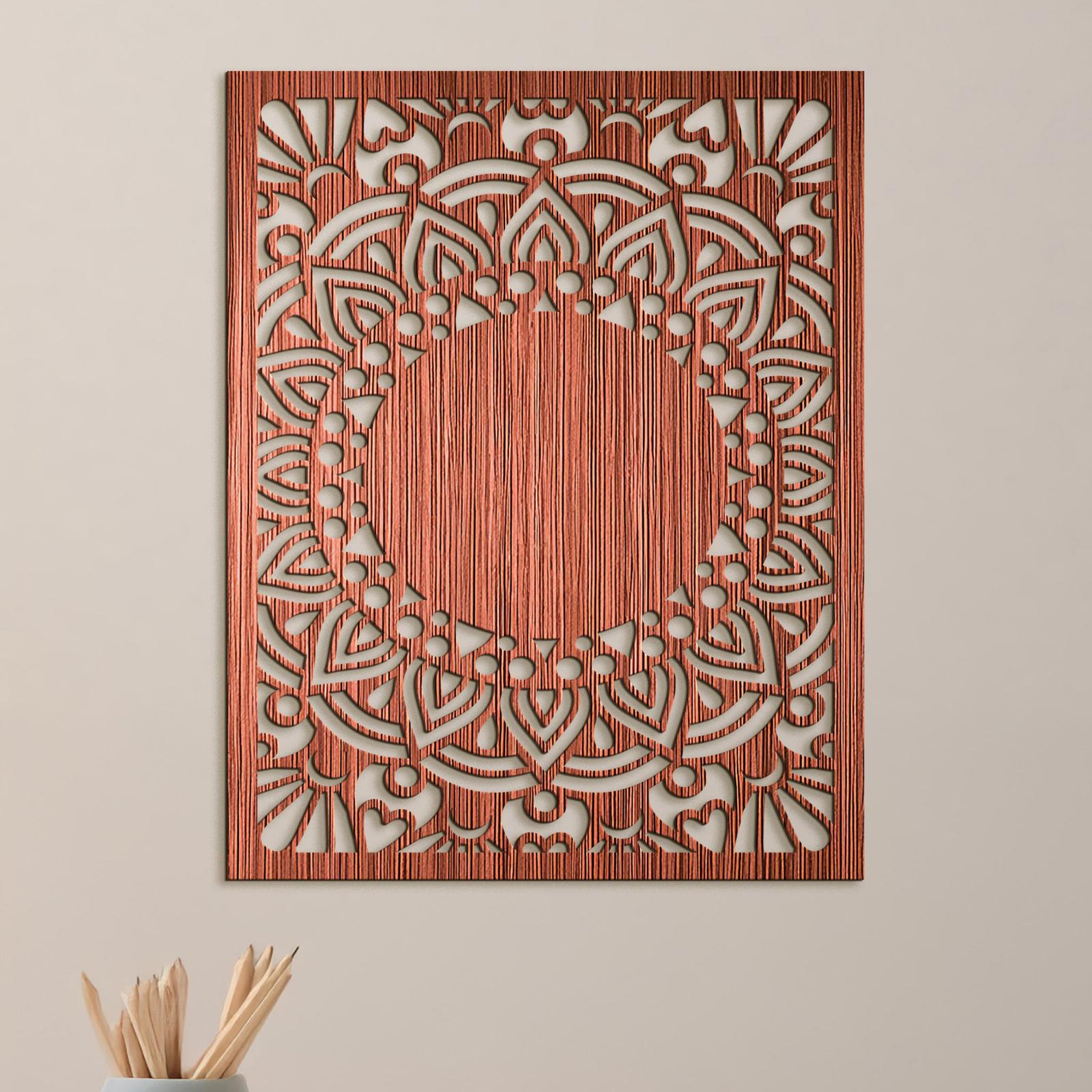 Drevená mandala Sun flower-DREVTEX