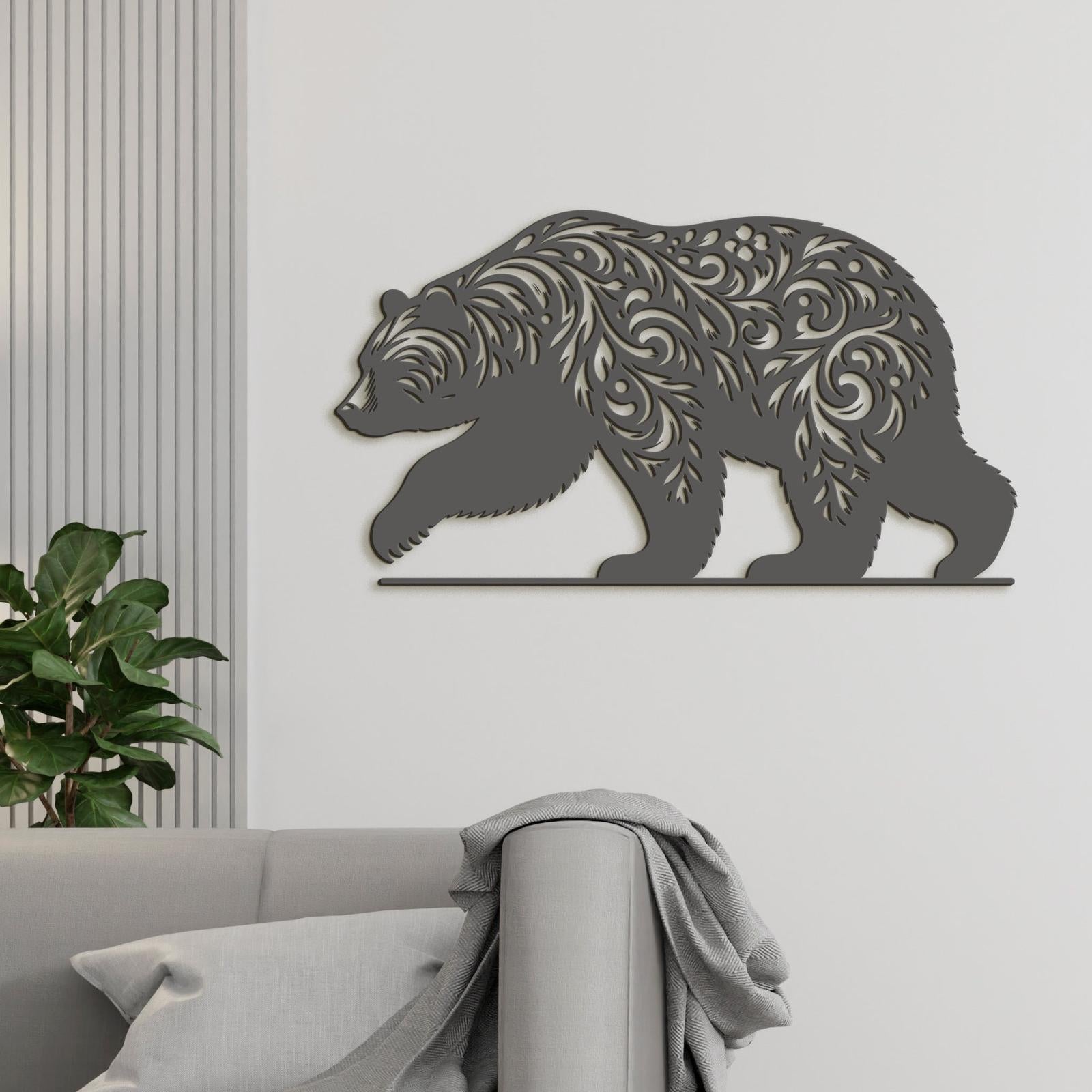 Drevený obraz Medveď-DREVTEX