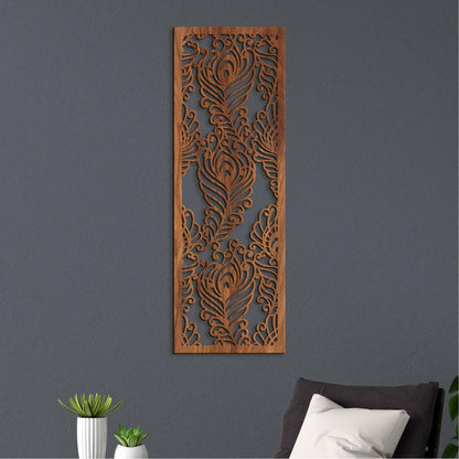 Drevená mandala Pávie perá-DREVTEX