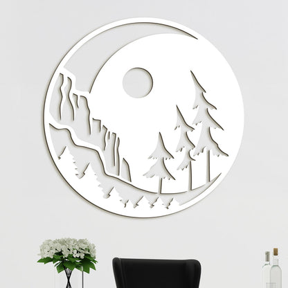 Drevený obraz nočná krajina-DREVTEX