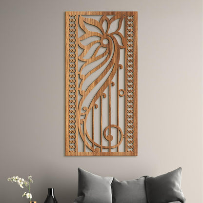 Drevená kvetinová mandala na stenu-DREVTEX