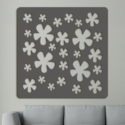 Drevená dekorácia Kvietky-DREVTEX