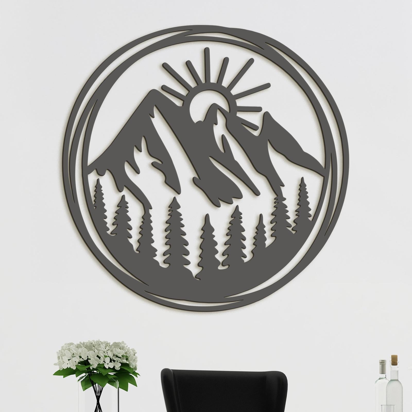 Dreveny obraz Vychadzajuce slnko-DREVTEX