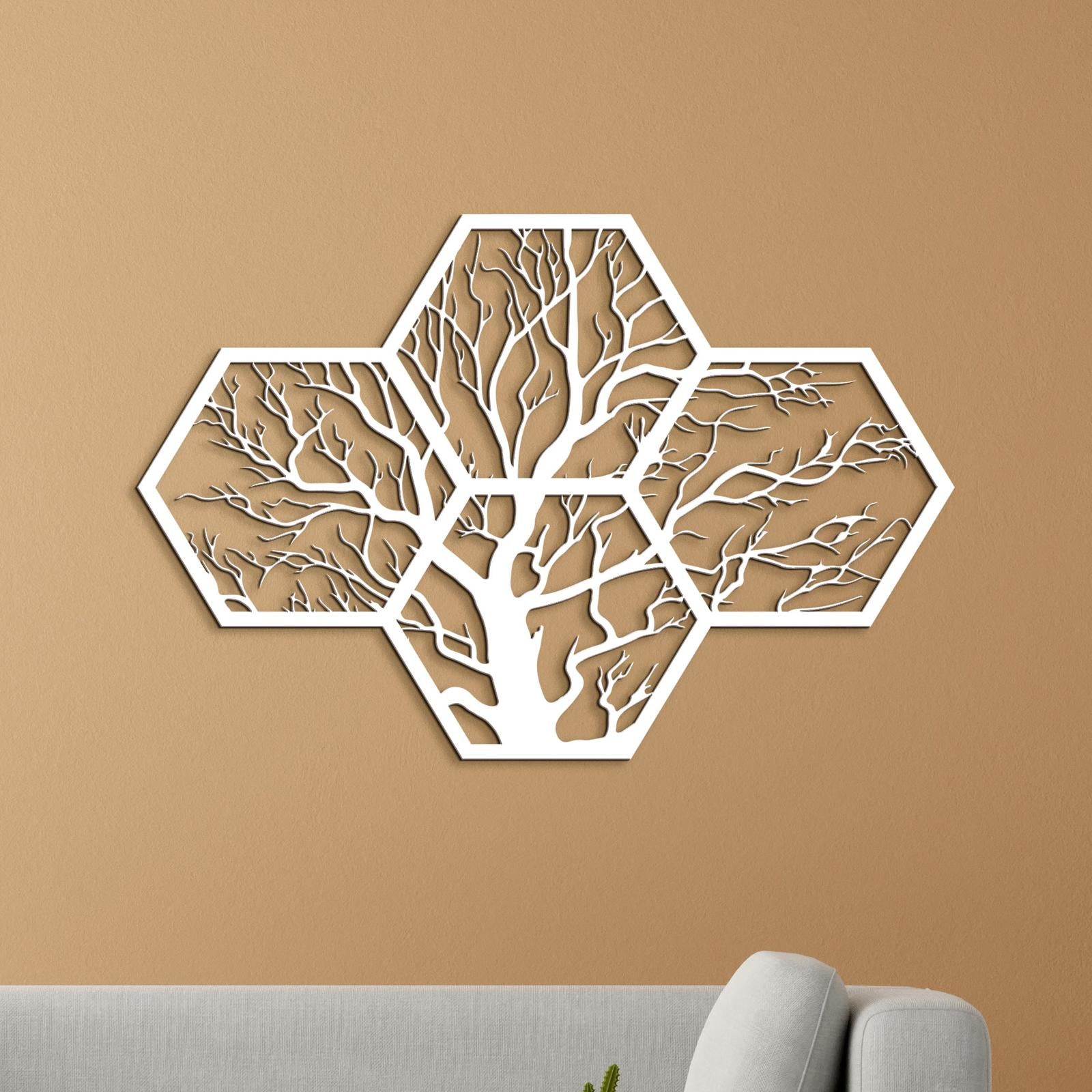 Drevený strom života motív včelieho úľa-DREVTEX