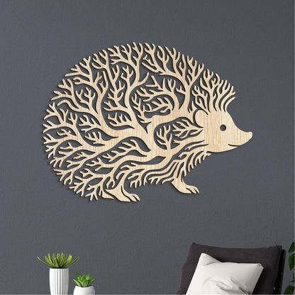 Dekoratívny drevený obraz Ježko-DREVTEX