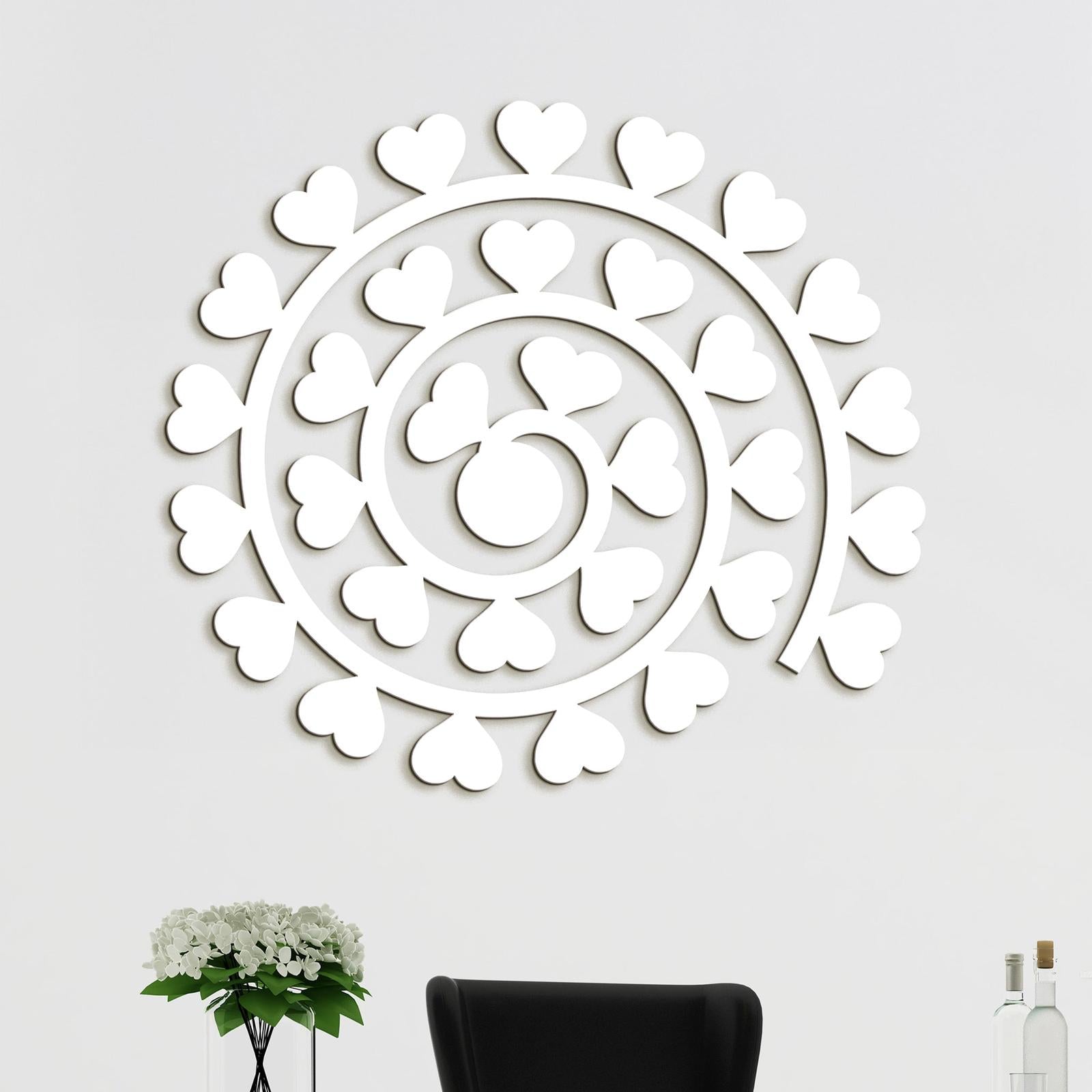 Obraz na stenu Spirala zo srdc-DREVTEX