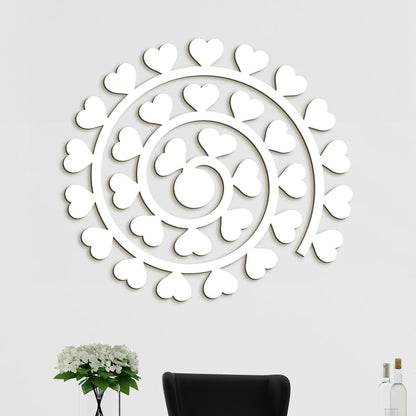 Obraz na stenu Spirala zo srdc-DREVTEX