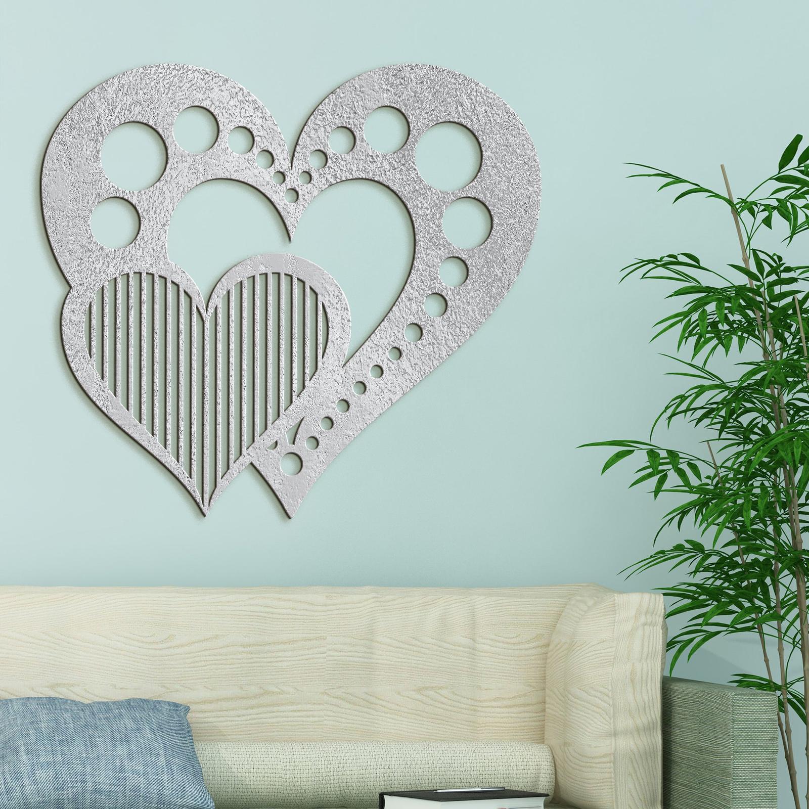 Drevený obraz na stenu Srdcia-DREVTEX