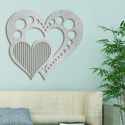 Drevený obraz na stenu Srdcia-DREVTEX