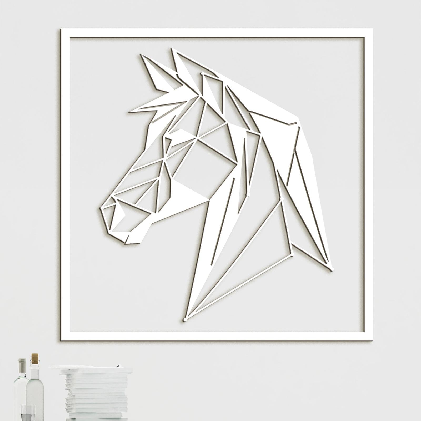 Drevený obraz silueta koňa-DREVTEX