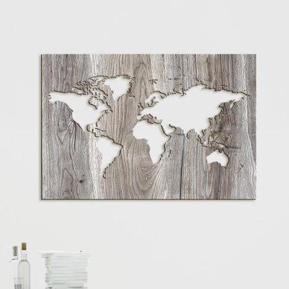 Drevený obraz na stenu Mapa sveta-DREVTEX