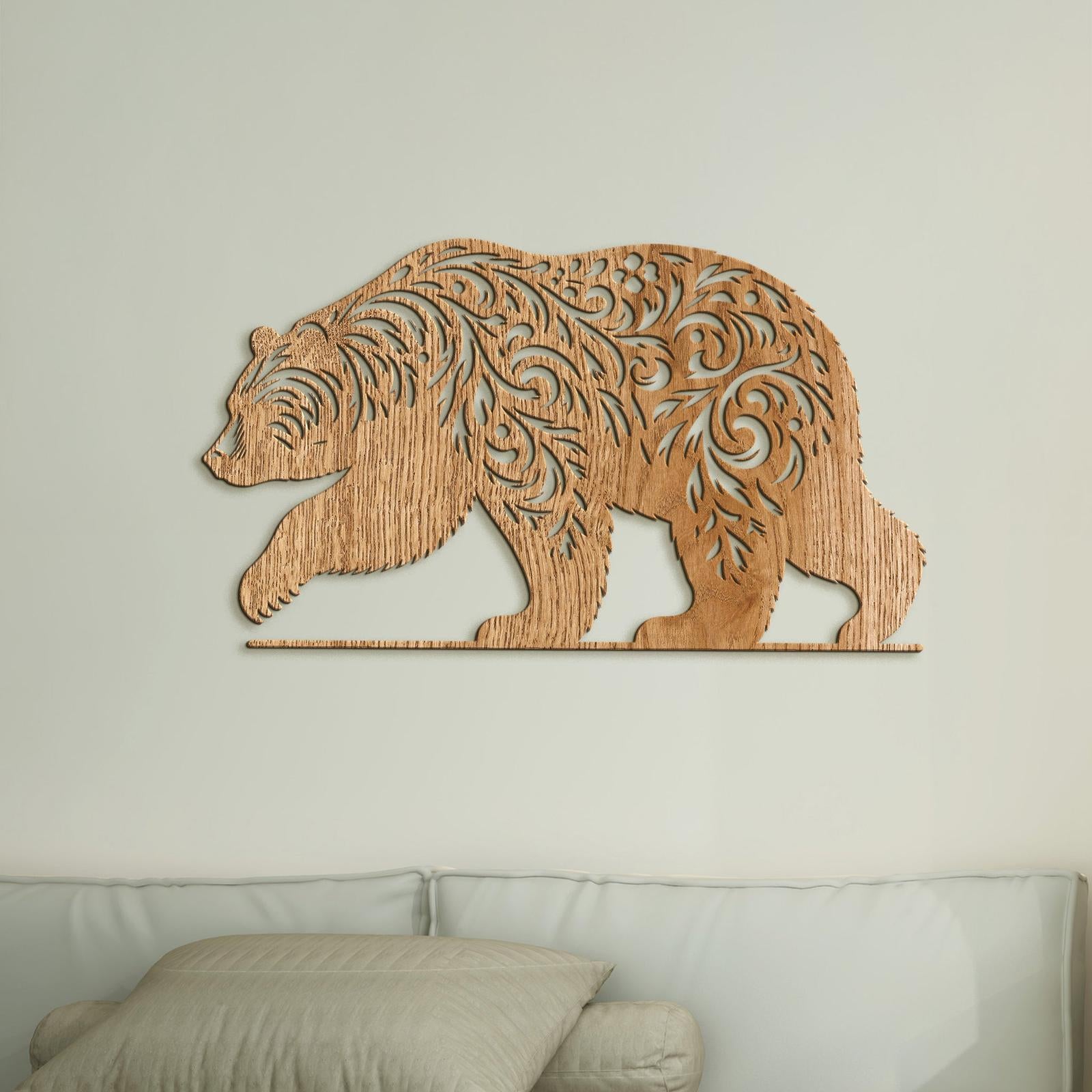 Drevený obraz Medveď-DREVTEX