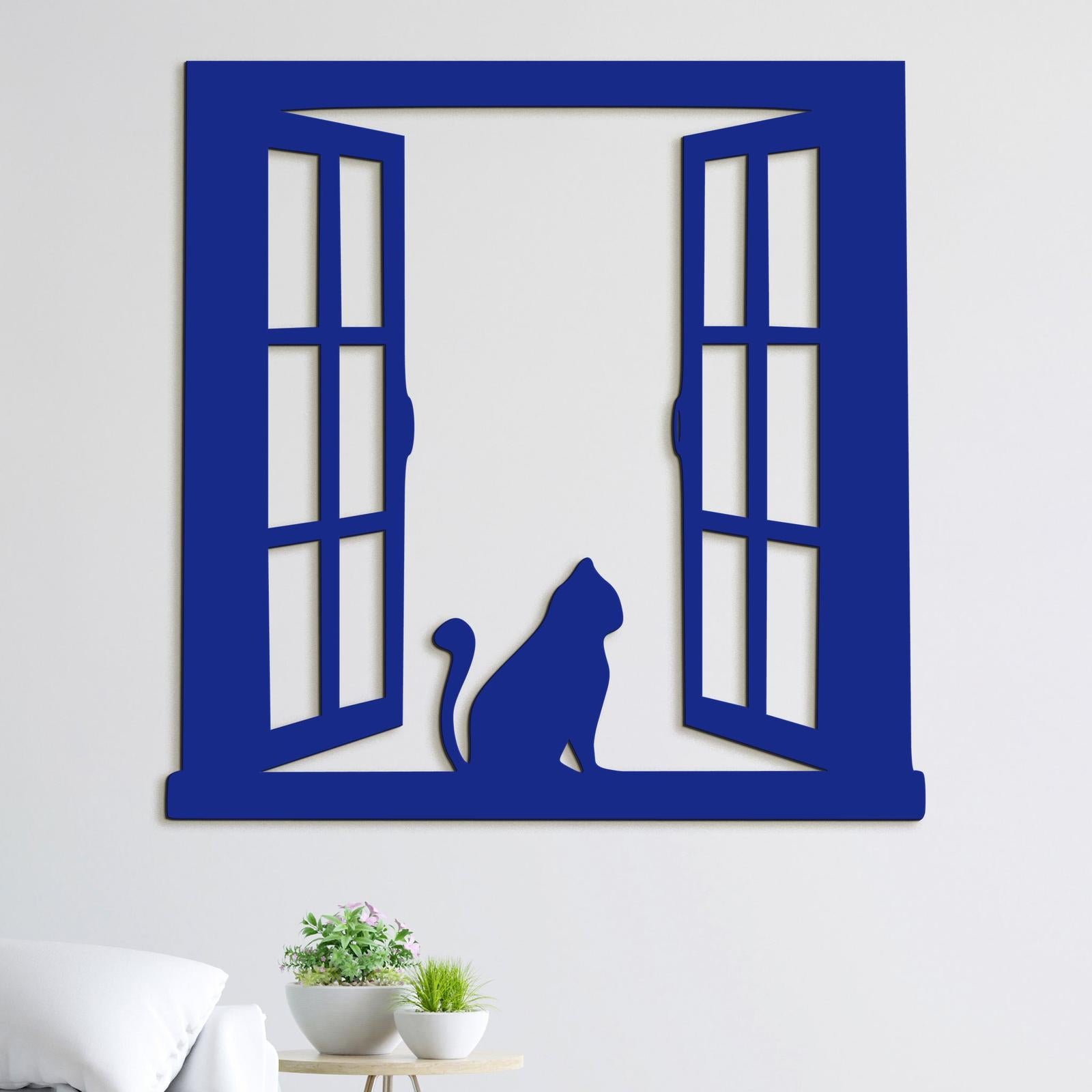 Silueta macky na okne-DREVTEX