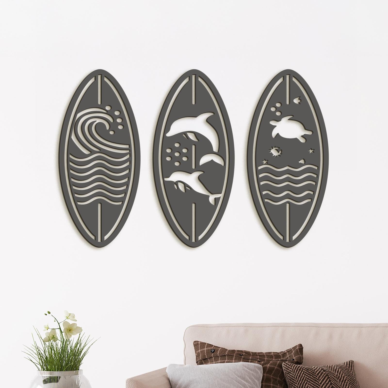 Trojdielny obraz SEA-DREVTEX