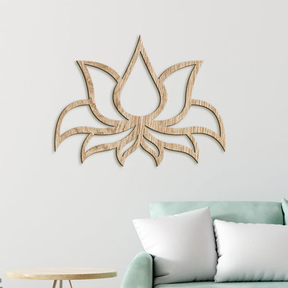 Drevený obraz Lotosový kvet-DREVTEX