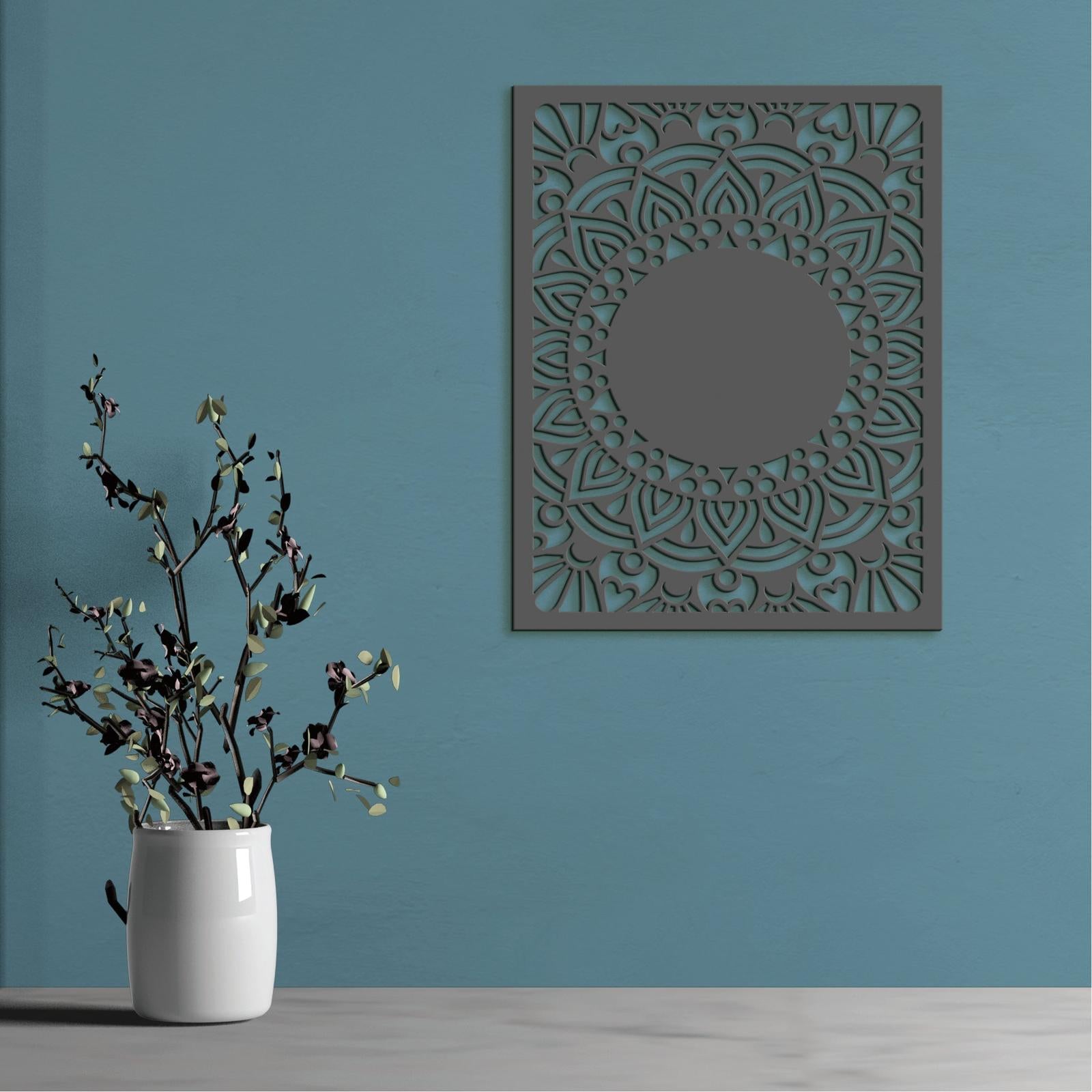 Drevená mandala Sun flower-DREVTEX