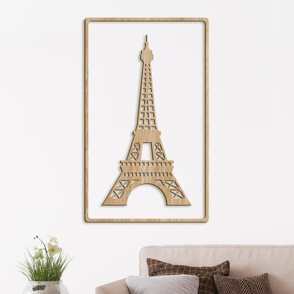 Drevený obraz Eiffelova veža-DREVTEX