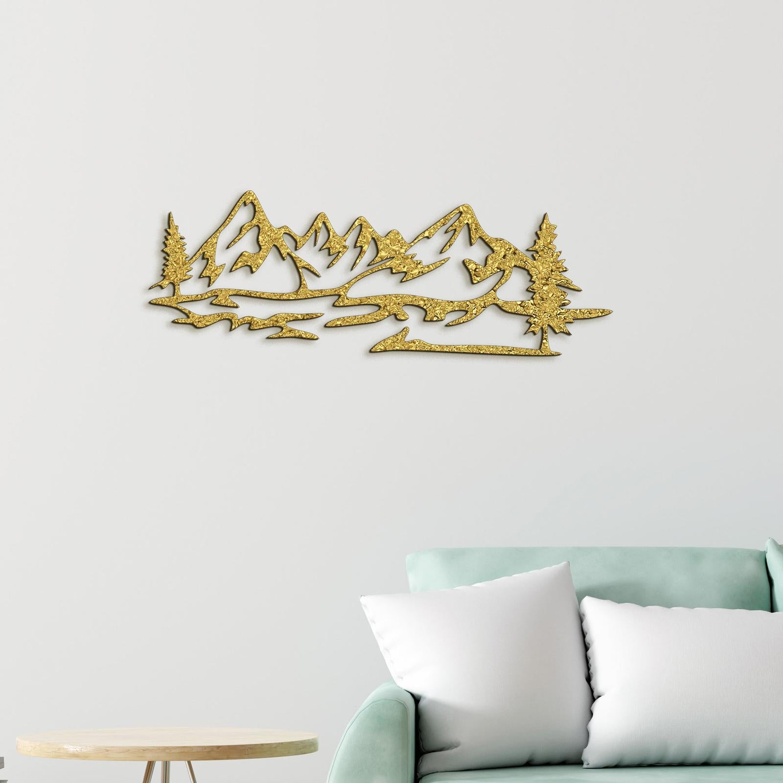 Dreveny obraz silueta hor-DREVTEX