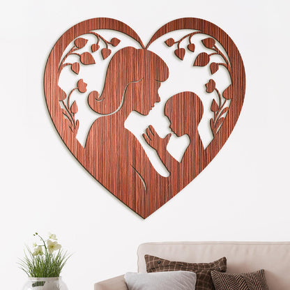 Drevený obraz Matka s dieťaťom-DREVTEX