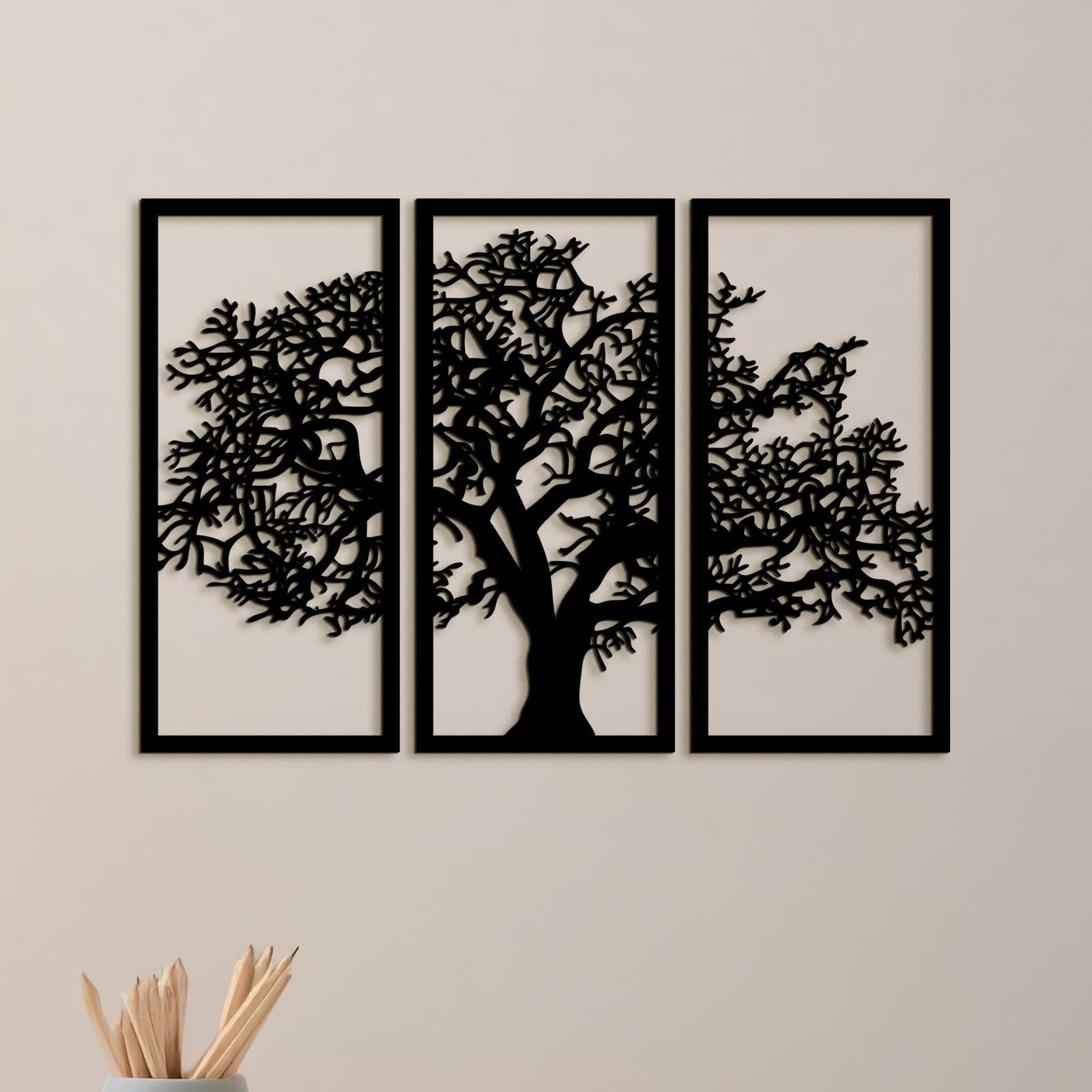 Trojdielny obraz Strom zivota-DREVTEX