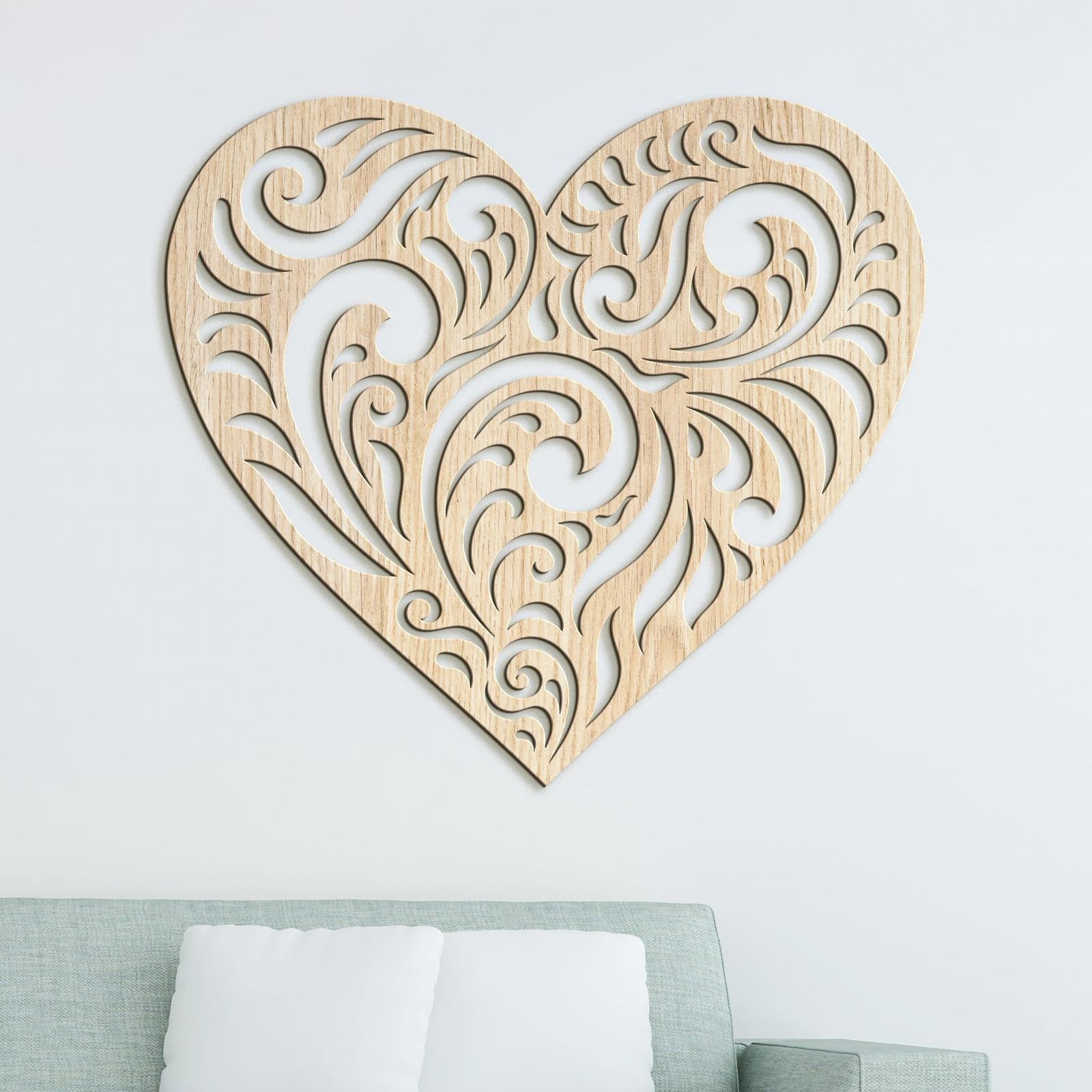 Drevený obraz na stenu Srdce SPIRIT-DREVTEX