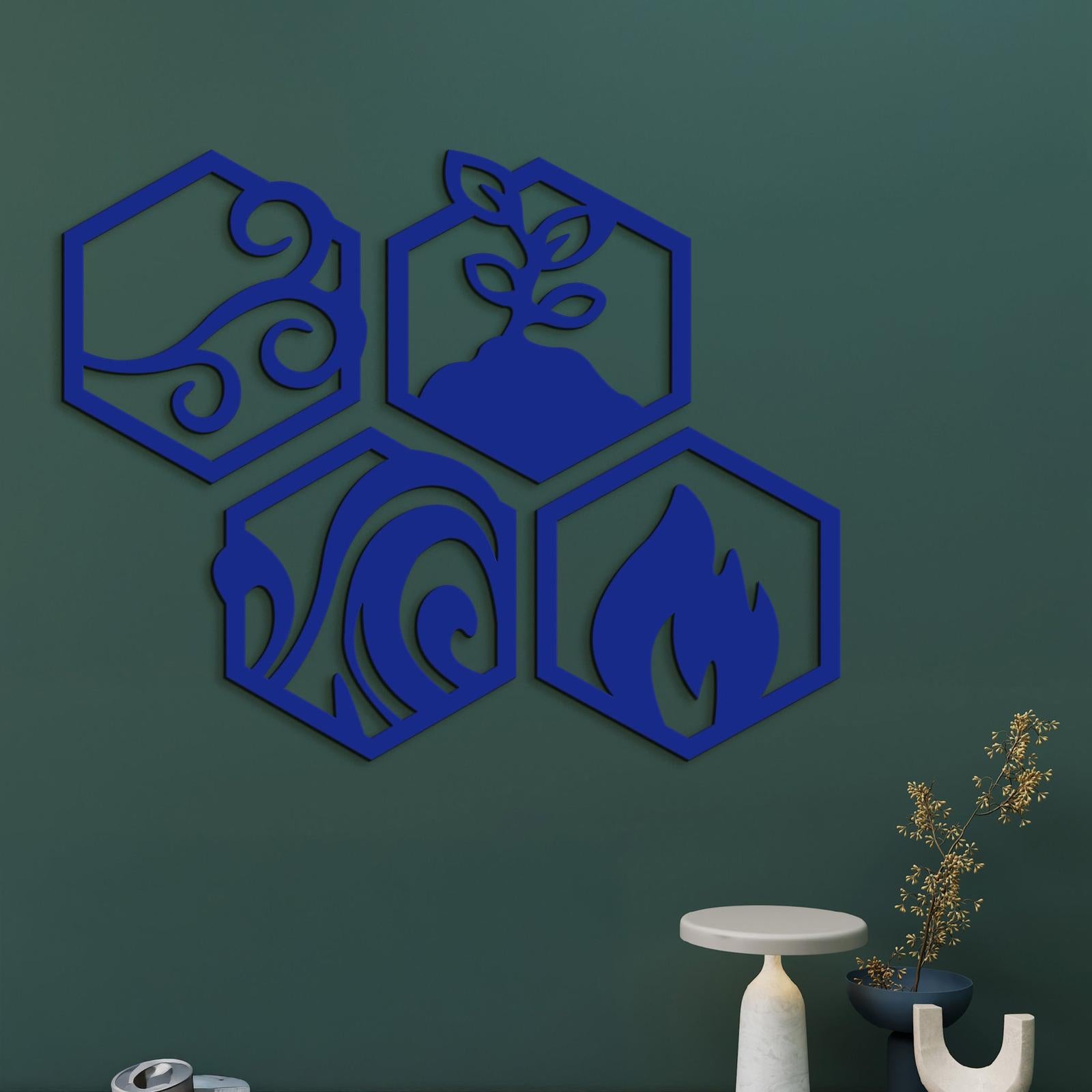 Moderný obraz Štyri živly-DREVTEX