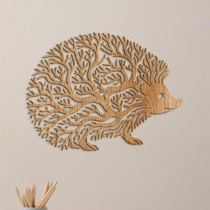 Dekoratívny drevený obraz Ježko-DREVTEX