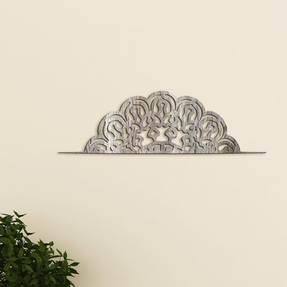 Drevená mandala polkruh FLORA-DREVTEX