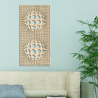 Drevený obraz na stenu 3D ilúzia-DREVTEX