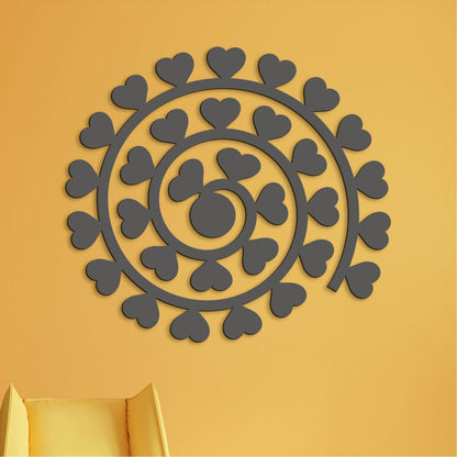 Obraz na stenu Spirala zo srdc-DREVTEX