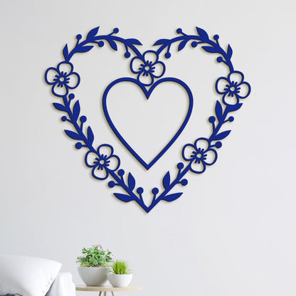 Romantický obraz na stenu HEART-DREVTEX