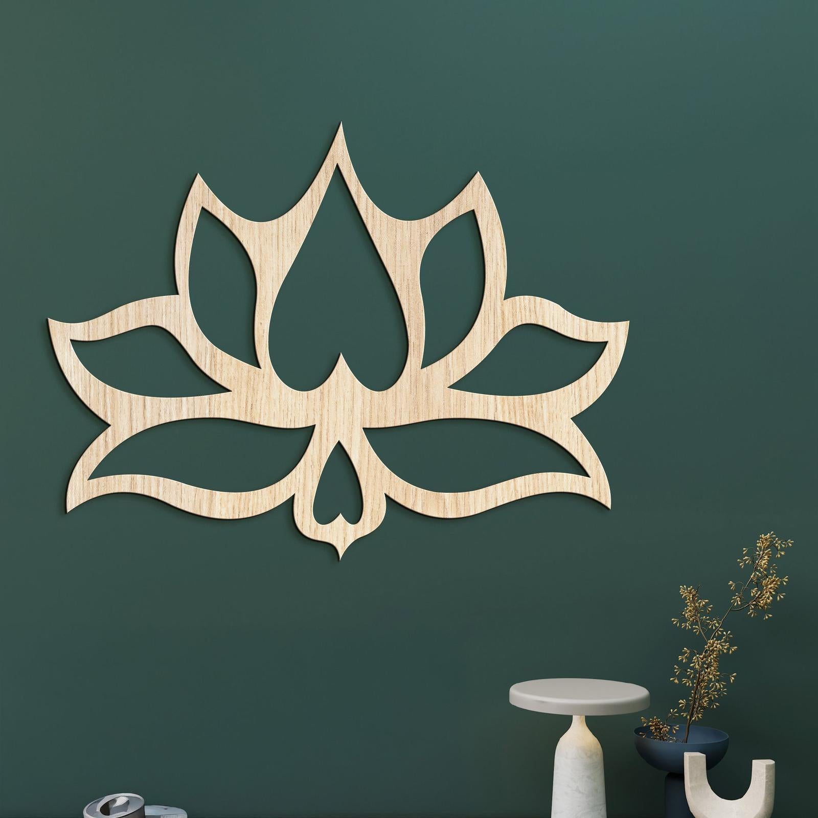 Drevený obraz na stenu Kvet LOTOS-DREVTEX